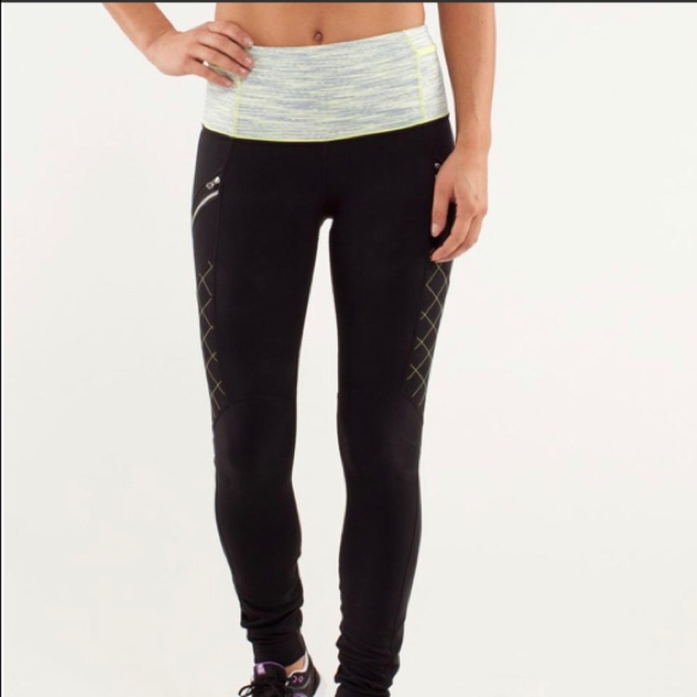 NWOT LULULEMON 4 Pants RUN TOASTY TIGHTS RARE